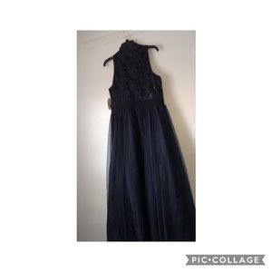 Navy blue prom dress